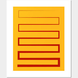 Abstract line Posters and Art